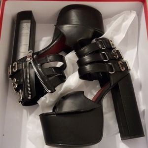 Dolls Kill Current Mood Bat Shit Crazy Heels